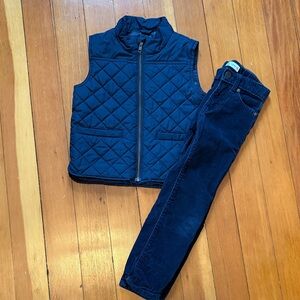 Bundle of Quilted Vest and Pants Set